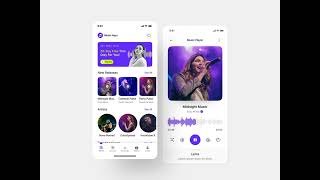 Music Player App UI Design | Music App Design | App UI Design | Music Application Figma Design | UI
