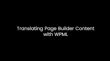 Translate Page Builder content with WPML