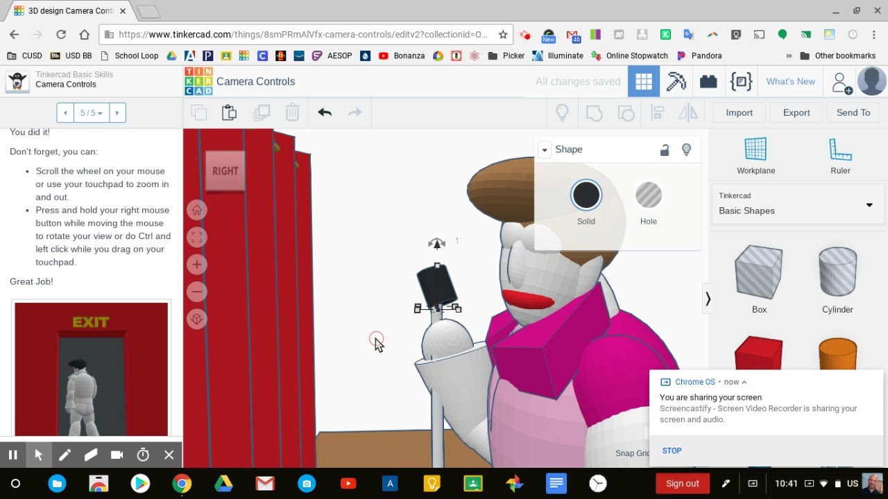 Camera Controls in Tinkercad Part 2 Extra Optional Modifications YouTube
