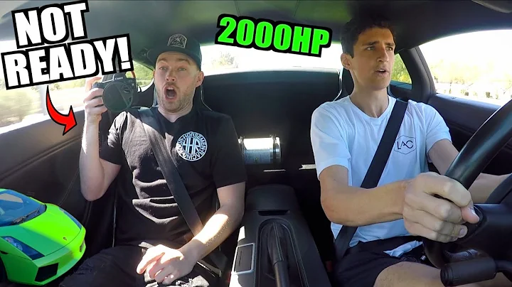 SCARING The Stradman In My 2000HP Twin Turbo Lamborghini Gallardo!