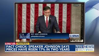 Fact check: Speaker Johnson says prices have increased 17% in two years