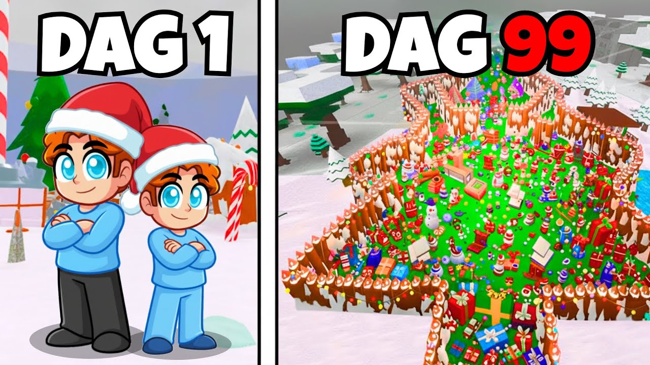 Vi Byggde Den Säkraste JUL BASEN I 99 Nights In The Forest!