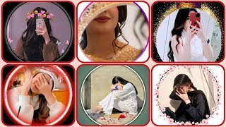 Stylish hidden face girls dp poses in frame | cute dpz for girl 😍 profile pic #dpi  @aizadpzcorner  screenshot 1