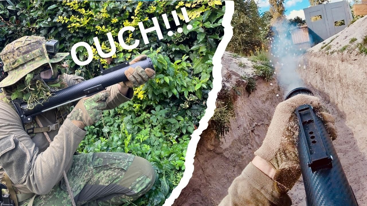 Unleashing an Airsoft Grenade Launcher in Intense Trench Warfare!