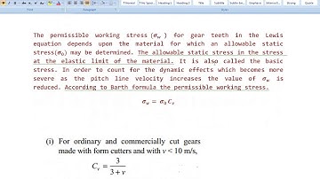 Design procedure for Spur gear L2