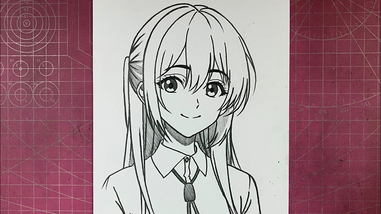 How to Draw Anime Girl step by step | Drawing Anime Tutorial | Easy ...