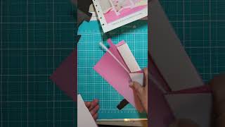Using Crafter's Companion's Indigo Template Library template #9 Triple Fold Screen Card