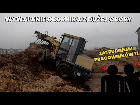 ZATRUDNIŁEM PRACOWNIKÓW?!🤯CODZIENNE OBOWIĄZKI - WYWALANIE OBORNIKA Z PRZEROBIONEJ OBORY💩