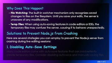 How to Prevent Node.js Crashes Due to Live Editing of Source Code