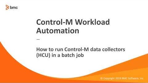 How to run Control-M Data Collectors(HCU) diagnostic utilities as a batch job