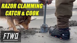 Razor Clamming In Oregon! Foraging Razor Clams - Coastal Catch and Cook