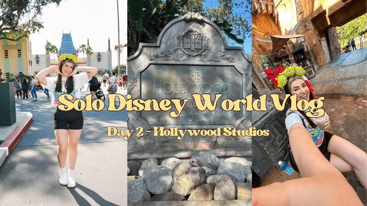 SOLO WALT DISNEY WORLD VLOG✨ DAY TWO - HOLLYWOOD STUDIOS🎬