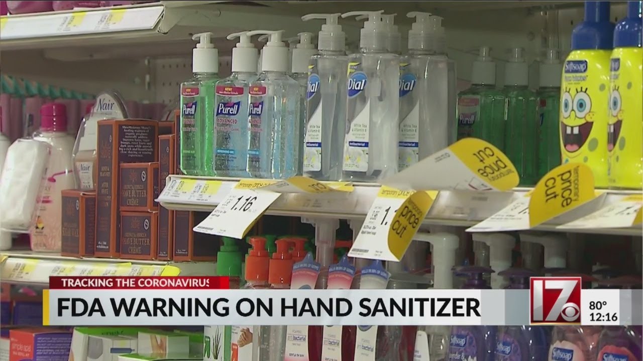 FDA warning on hand sanitizer
