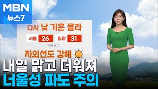 [날씨] 내일 맑고 더워져…너울성 파도 주의 [MBN 뉴스7]