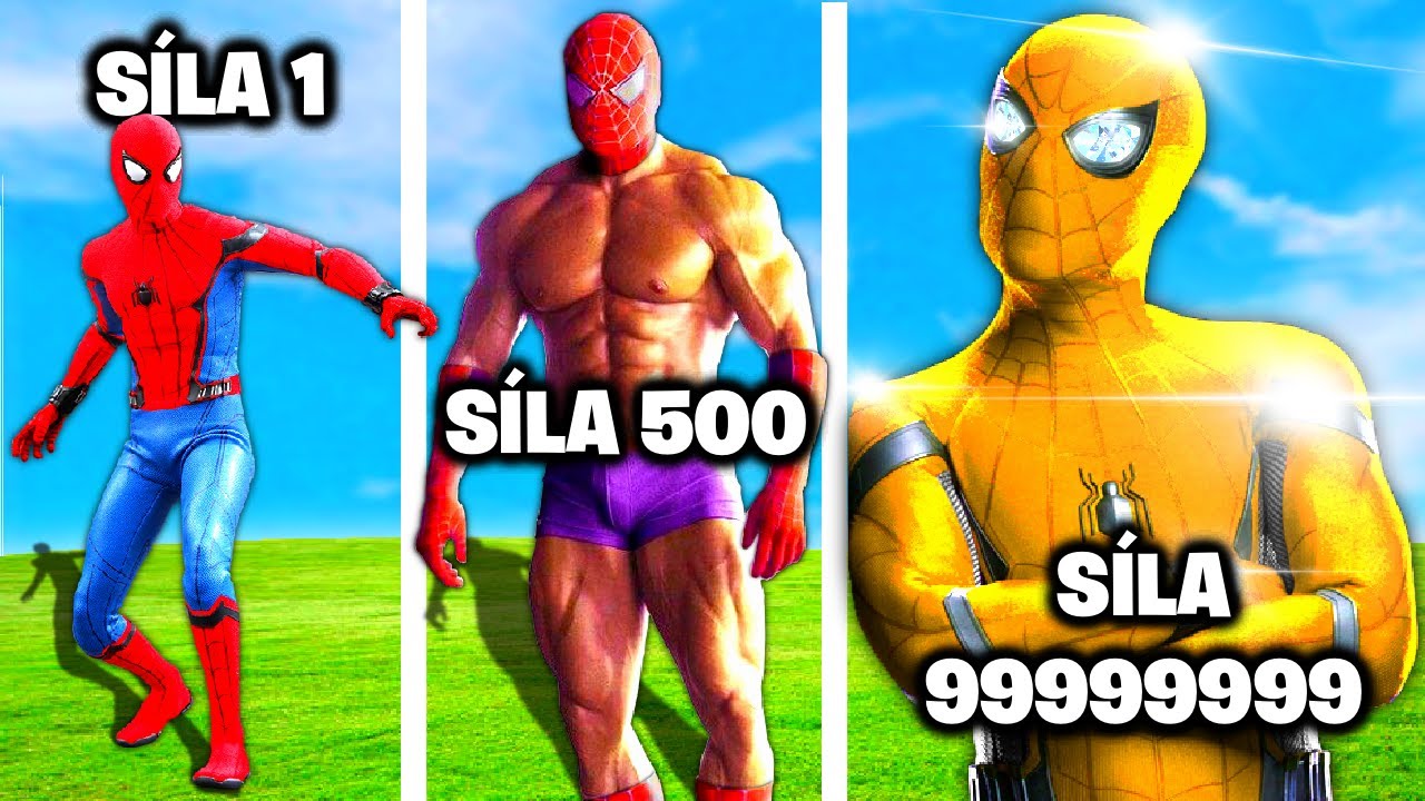 Vylepšil jsem SPIDER-MANA na NEJSILNĚJŠÍHO SPIDER-BOHA v GTA 5...
