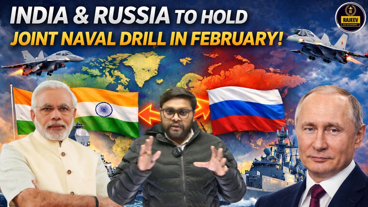 India and Russia to Hold Joint Naval Drill in February 🇮🇳⚓🇷🇺  New Strategic Signals | By Rajeev Sir