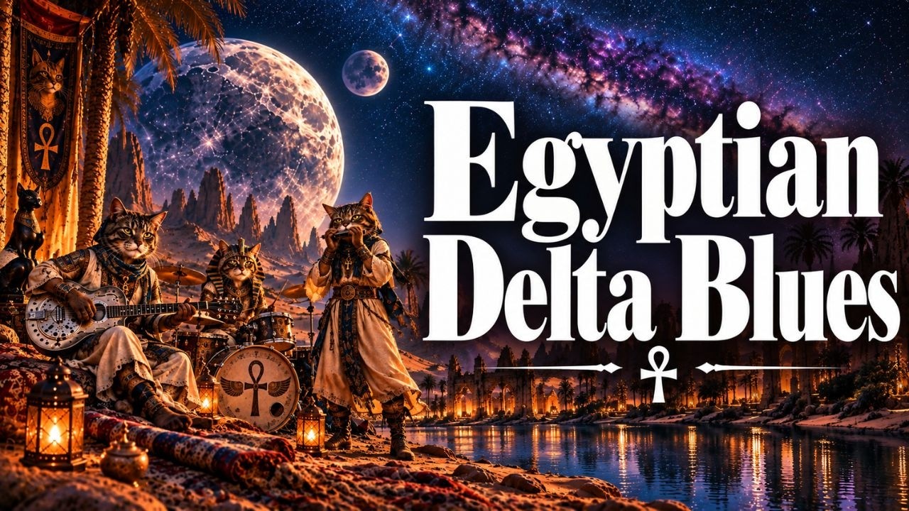 A Melody Beneath the Egyptian Moon | Egyptian Delta Blues 🎸 | Guitar ...
