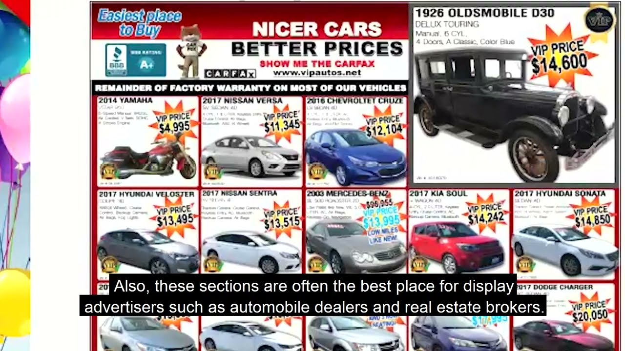 Classifieds (Online Print)