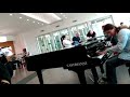 Russian National Anthem - LIVE -  Played on Piano in Roma Termini Station - 2 January 2019