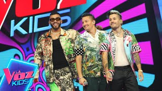 Manuel Turizo y Mau y Ricky cantan "Quiéreme Mientras Se Pueda" y "Desconocidos". | La Voz Kids 2022