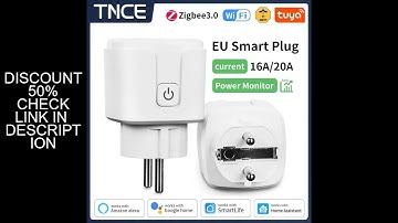 TNCE Tuya Smart Plug WiFi/Zigbee3.0 Smart Socket EU 16A/20A Power Monitor Timing Voice Control Funct