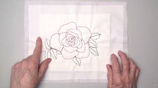 Free Motion Quilting Rose Part 2 - Quilting Leaves