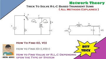 Trick to Solve RLC Based Transient Sums | RLC Circuit Transient Analysis | Transient Analysis Tricks