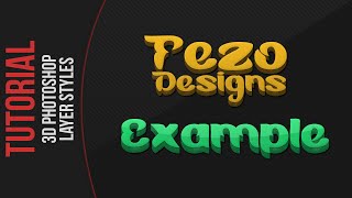 Photoshop Tutorial - Awesome 3D Layer Styles