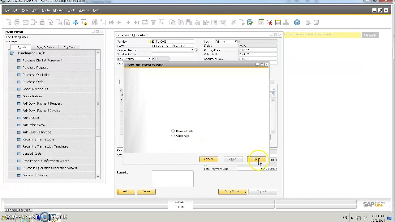 Purchase Quotation In SAP B1 YouTube