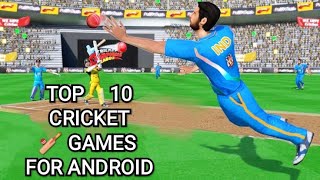 Top 10 Best Cricket Games For Android Playstore | 4K Graphic New Cricket Games IPL , World-Cup , T20 screenshot 1