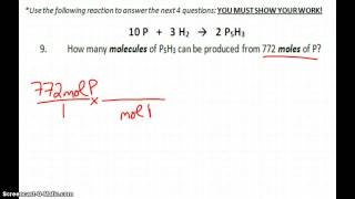 Stoichiometry Practice Test Answers