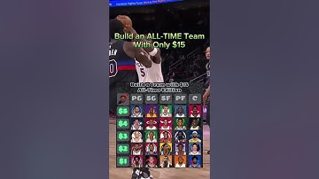 Build an ALL-TIME team with only $15 #nba #like #subscribe
