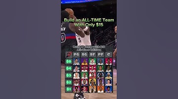 Build an ALL-TIME team with only $15 #nba #like #subscribe