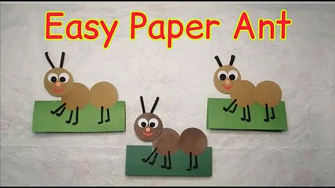 Paper Ant Craft  || How to make Paper Ant || DIY Paper Ant Craft || Paper Ant @ARTY CRAFTY