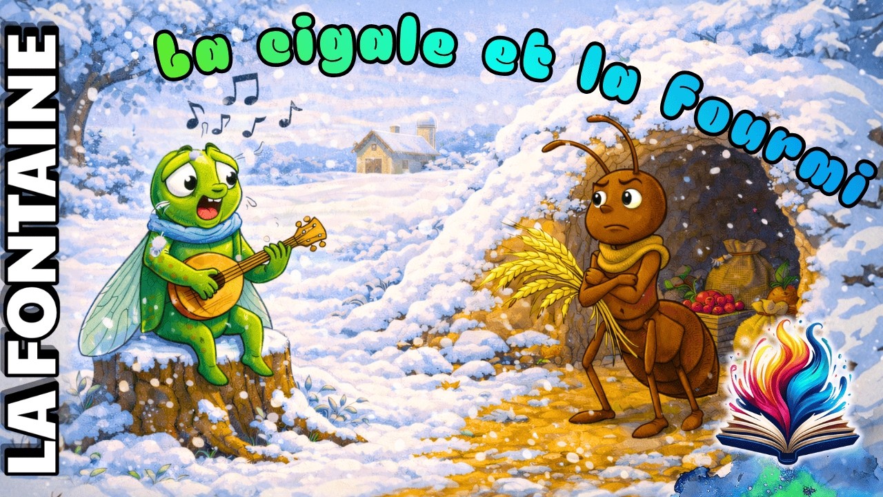 La Cigale 🦗 et la Fourmi 🐜 – Fable de La Fontaine / Lecture audio par ...