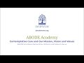 Abode academy session 2  contemplative care and our mission vision and values
