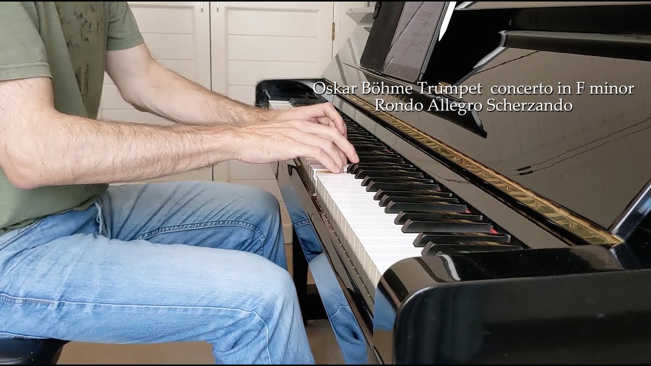 Oskar Böhme trumpet concerto Op. 18 in F minor - Rondo - Allegro scherzando - accompaniment