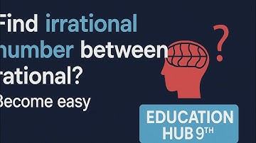 Find Irrational Number Between Two Rational Numbers | Class 9 Maths | Number System Tricks#viral