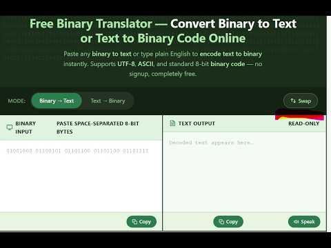 Binary Translator Video Guide