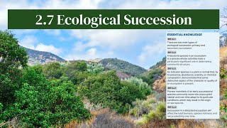 2.7 Ecological Succession - AP Environmental Science