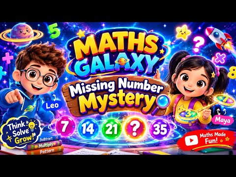 🔢 Missing Number Mystery! 🧩 | Fun Maths for Kids | Maths Galaxy