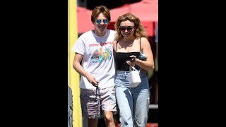 Young Love Cobra Kais Peyton List And Jacob Bertrand Pack On The Pda