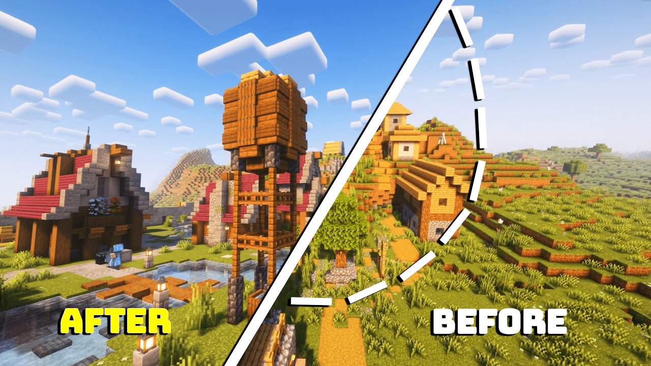 I Transformed a VILLAGE in Hardcore Minecraft 1.21 Update - YouTube