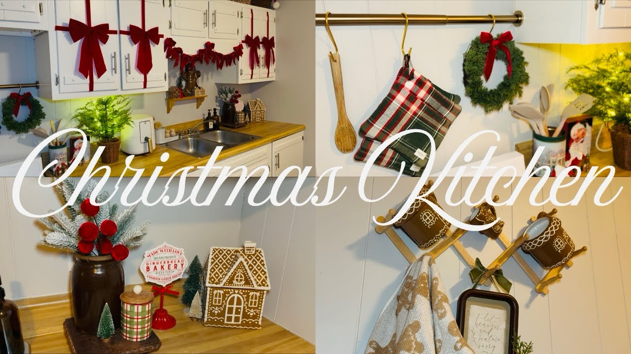 CHRISTMAS CLEAN & DECORATE | Small, Cozy Christmas Kitchen