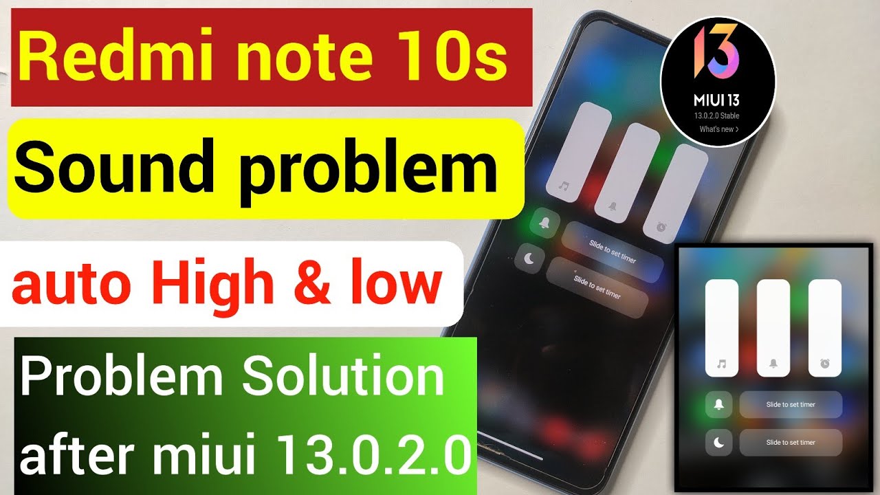 Redmi note 10s sound automatically low and high problem solution after ...