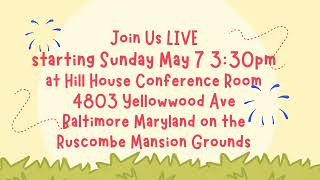 CSL Greater Baltimore New Beginnings!!! Starting May 1, 2023, 3:30pm We'll be at Ruscombe.org
