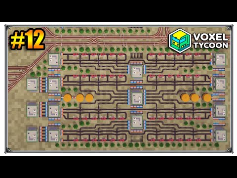 Видео: Voxel Tycoon Строительство Хаба прохождение на максимальной сложности