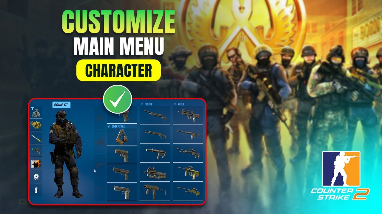 How to Customize Main Menu Character in CS2 on PC | Change Counter ...