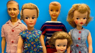 1960s Ideal TAMMY & TAMMY’S FAMILY Vintage Dolls DAD Mom TAMMY Ted PEPPER Nostalgic Doll Family 