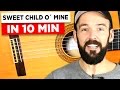 Guns N' Roses - Sweet Child O' Mine - GITARRE LERNEN in 10 min